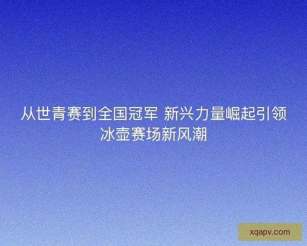 从世青赛到全国冠军 新兴力量崛起引领冰壶赛场新风潮